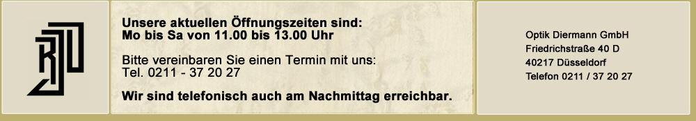 Unsere aktuellen ffnungszeiten sind: Mo bis Sa von 11-13 Uhr